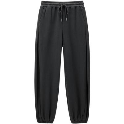 【商场同款】乐町冬季新品打褶针织阔腿束脚裤休闲裤C2GHE454