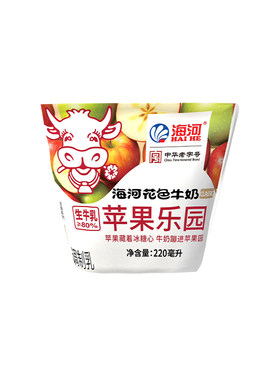 海河牛奶苹果乐园牛奶220ml*10袋