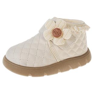 女童靴子雪地靴加绒加厚保暖棉鞋2025冬季新款儿童女孩宝宝冬款鞋