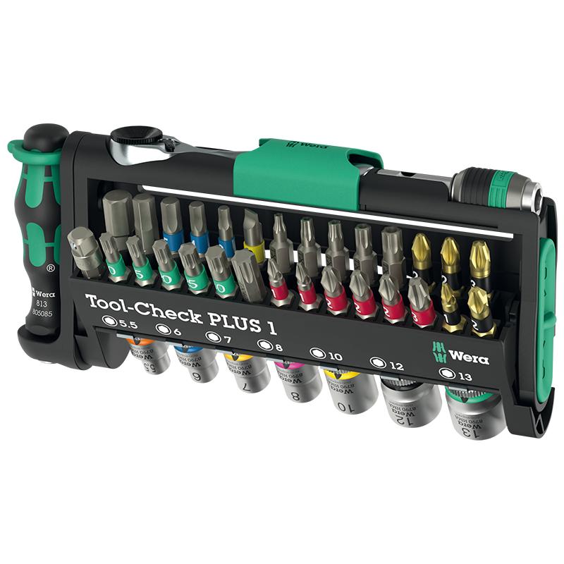Wera维拉棘轮扳手套装ToolCheckPlus升级款迷你小号家用骑行套装