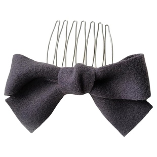 倒插梳发梳刘海梳头顶前额前面毛发固定小发夹女黑色碎发整理神器