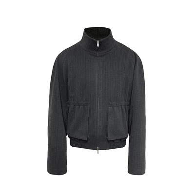 JCAESAR JACKET 立体袋插肩收腰夹克 厚实保暖 竖条纹 合体插肩