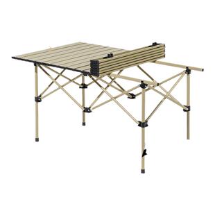 鹿营佳户外折叠露营桌椅野营蛋卷桌子便携式野餐桌椅套装摆摊露营