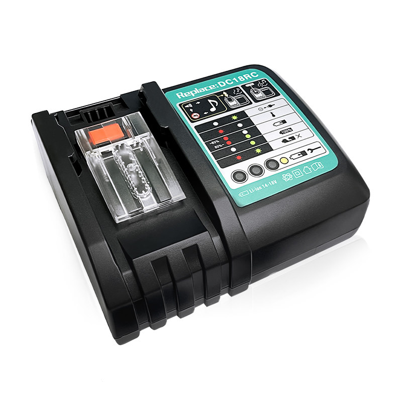 全新适用Makita牧田14.4V-18V电动工具锂电池充电器 DC18RC欧英规