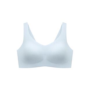 【芒果杯】曼妮芬棉质生活女士胸罩一片式无痕内衣无钢圈背心文胸