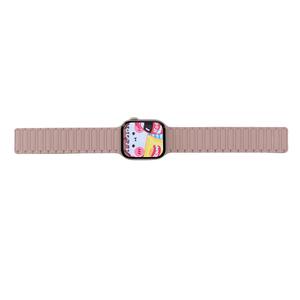 适用iwatch10苹果手表applewatch9表带s10张婧仪同款纯色硅胶s8s7磁吸Ultra2新款45SE高级s6男女款S9闺蜜小众