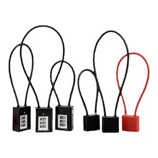 钢丝密码锁小型防盗钢丝锁卡扣细迷你防水防盗锁挂锁小号加长防水