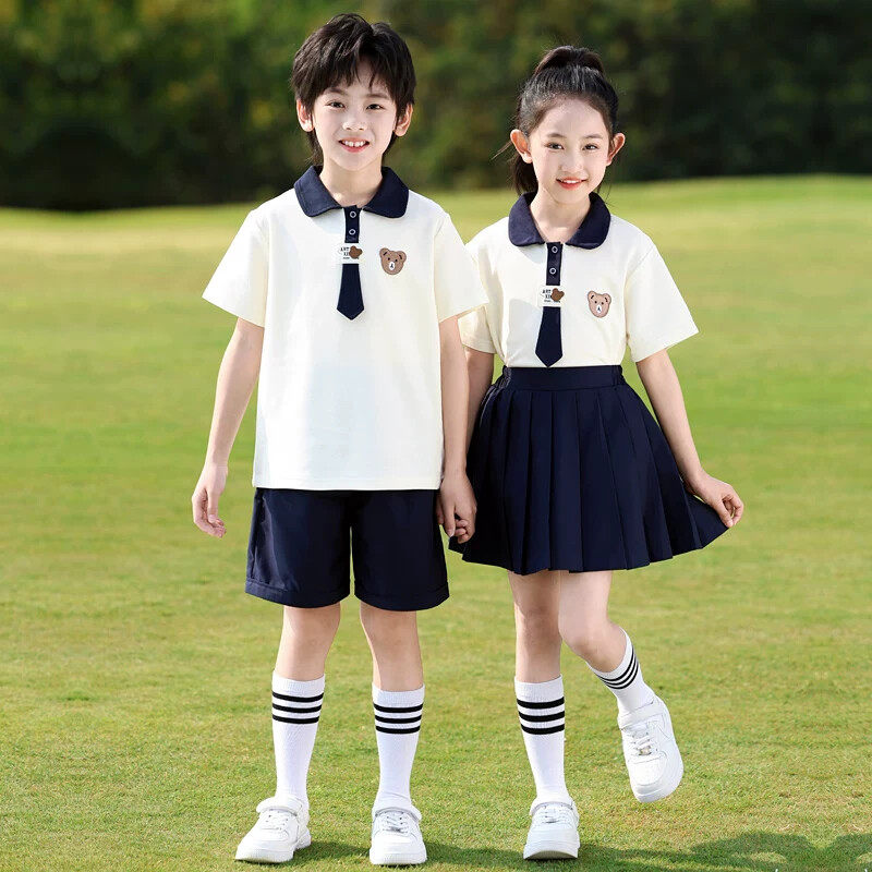 幼儿园园服夏季班服六一合唱表演服运动会毕业演出服装小学生校服
