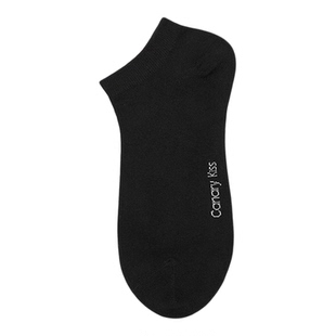 CanaryKiss袜子男女四季款低帮浅口吸汗透气运动袜跑步黑色短筒袜