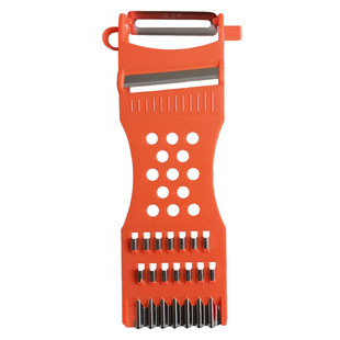 多功能瓜果塑料拉丝器刮皮器切菜器双头擦丝器削皮器不锈钢刨丝器