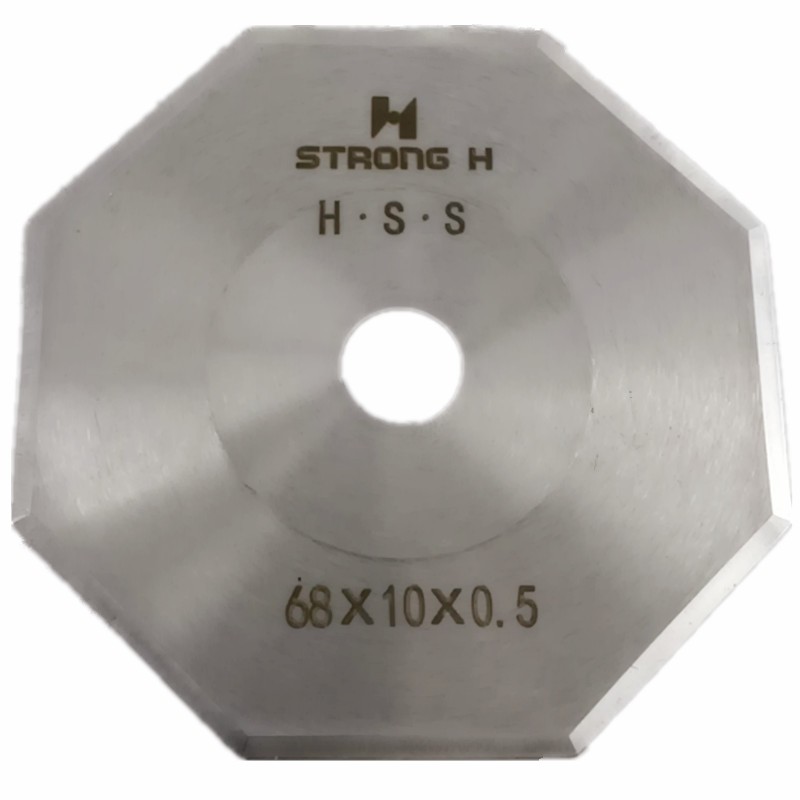 强信圆孔剖缝机刀片薄厚0.5MM1MM双面呢羊绒开劈缝机小孔八角刀片