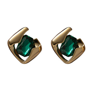 Simple Love Acc私家 你是我心中最亮的女孩水晶设计款高级耳环女