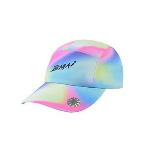 必迈2025蛇年新款跑步竞速圆顶帽男女速干遮阳透气导汗马拉松帽子