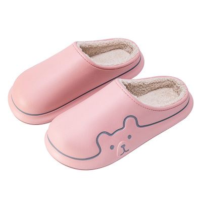 防水棉拖鞋女冬天防滑保暖加绒