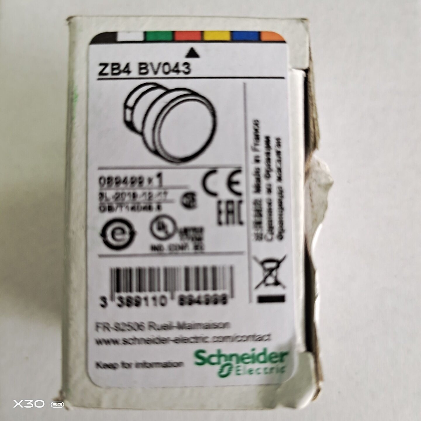 议价进口平头旋钮按钮指示灯ZB4BA3ZB4BV053BV043BV033BA334BJ2