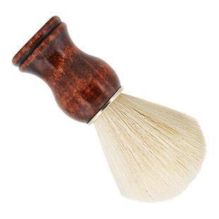 深棕色实木尼龙人造纤维胡刷剃须刷洁面刷起泡刷