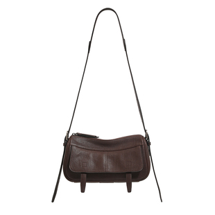 DAOR植鞣牛皮信使相机包女2026春季新款休闲通勤小方包单肩斜挎包