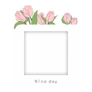 郁金香开关装饰墙贴门插座边框创意保护套  客厅卧室遮丑灯开关贴