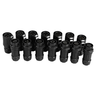 凌科LP16公母对接航空插头2 3 4 5 7芯优质塑料款IP68防水连接器