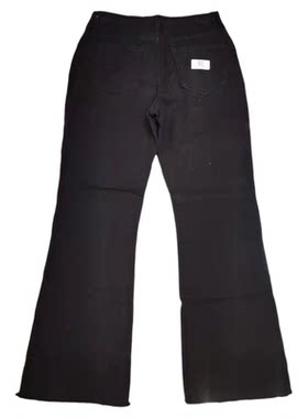 Casual high-waisted washed jeans and trousers水洗牛仔裤长裤