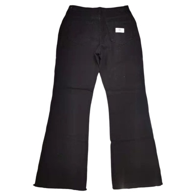 Casual high-waisted washed jeans and trousers水洗牛仔裤长裤