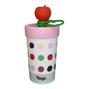 Tagi. 《i》想象苹果保温杯大容量吸管不锈钢保冷杯水杯