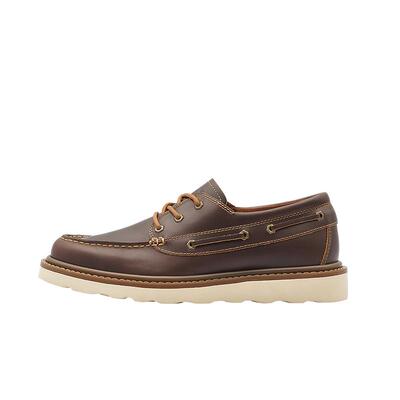 CAT卡特25秋冬新品男士时尚户外低帮复古皮鞋单鞋帆船鞋休闲鞋