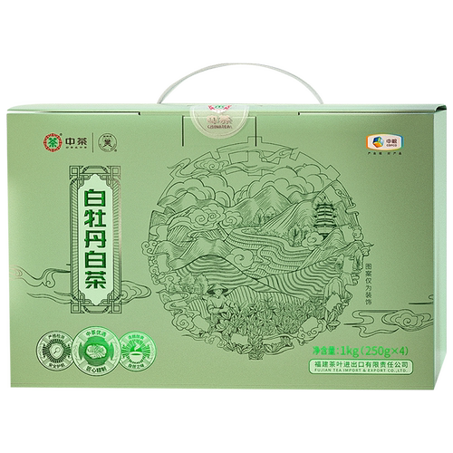 中茶茶叶 福建白茶白牡丹白茶箱装1kg散茶大分量收藏 中茶旗舰店