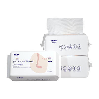 unifree加厚洗脸巾60抽/包