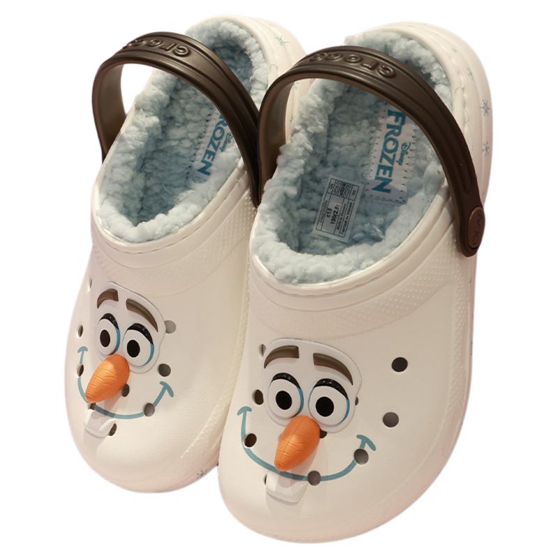 crocs加绒棉拖鞋男女童鞋