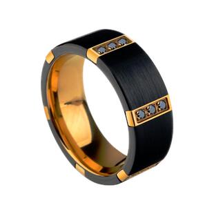 轻奢男士钨金戒指meteor锆石系列设计简约时尚食指中指尾戒男戒