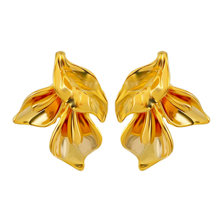 枫叶金色小众欧美法式轻奢高级感耳环s925银针防过敏独特气质耳钉