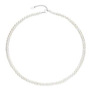 京润珍珠 静姝淡水珍珠项链强光泽8-9mm经典全珠链节日女友礼物D