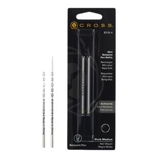 美国CROSS高仕黑色多功能原子笔芯圆珠笔芯签字笔芯宝珠笔芯正品进口中性水性笔芯配件宝珠笔专用TECH3系列