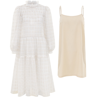 从那以后梦游仙境 法式高级感轻奢连衣裙春长袖裙子度假