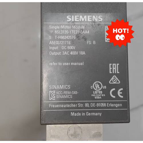 询价-6SL31201TE218AA318AS120驱动可维修