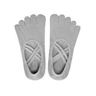 瑜伽袜子防滑女普拉提五指鞋夏季室内运动健身舞蹈瑜伽分趾短袜子