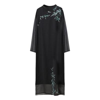 麻凡布衣复古汉服长衫男中国风