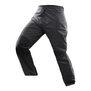 迪卡侬硬壳防水裤男户外山系徒步全拉链防水防风裤子女ODT2