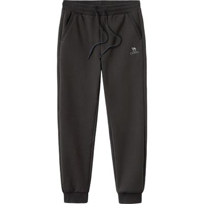 骆驼男装冬季2025羊羔绒卫裤男加绒保暖运动裤户外针织男裤子