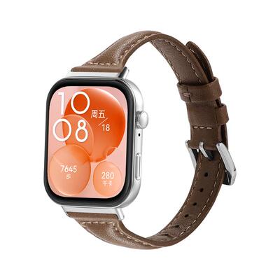 斐科适用于华为fit4/5细款皮表带