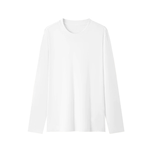 白色纯棉长袖t恤女2026新款宽松中长款遮屁股叠穿白体打底衫春