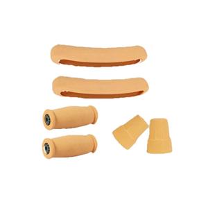 腋下拐杖配件大全老人双拐腋拖脚垫套拐棍扶把把手拐杖防滑橡胶头