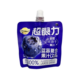 零食好忙蜡笔小新超眼力蓝莓复合果汁饮品解馋休闲蓝莓汁护眼饮料