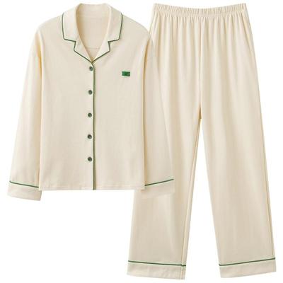 纯棉睡衣女简约舒适家居服可外穿