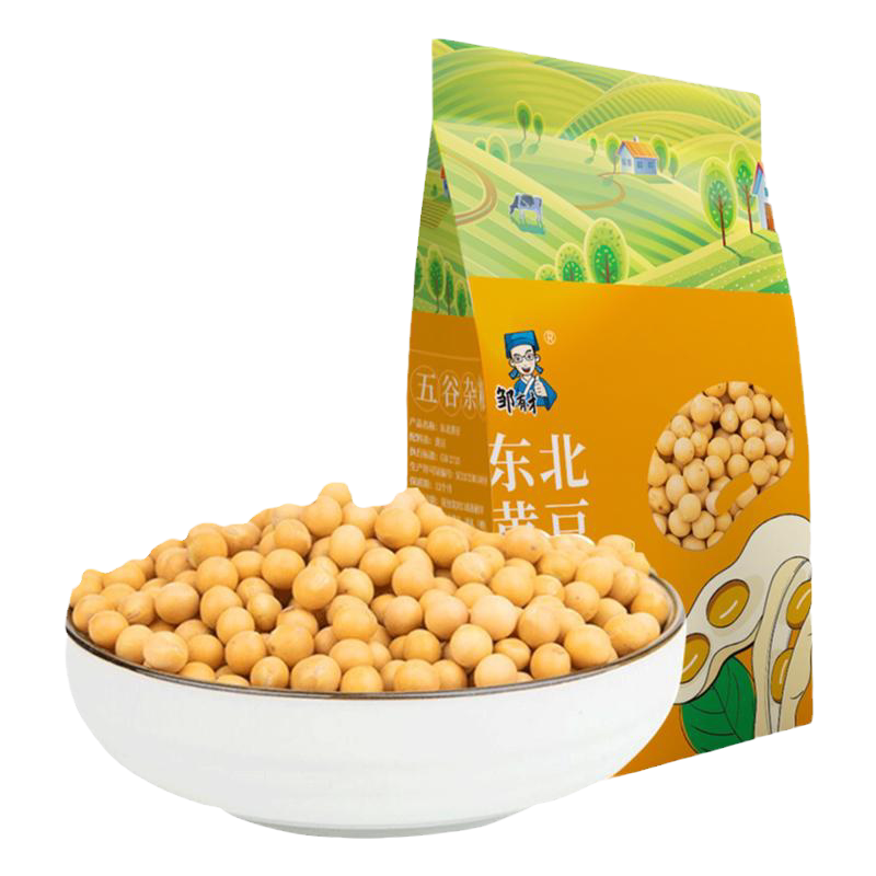 新黑龙江小粒黄豆东北大豆五谷杂粮发豆芽打豆浆专用做纳豆豆子