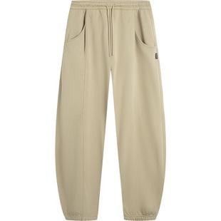 李宁户外CF溯丨卫裤男士新款长裤男装宽松秋冬加绒保暖束脚运动裤