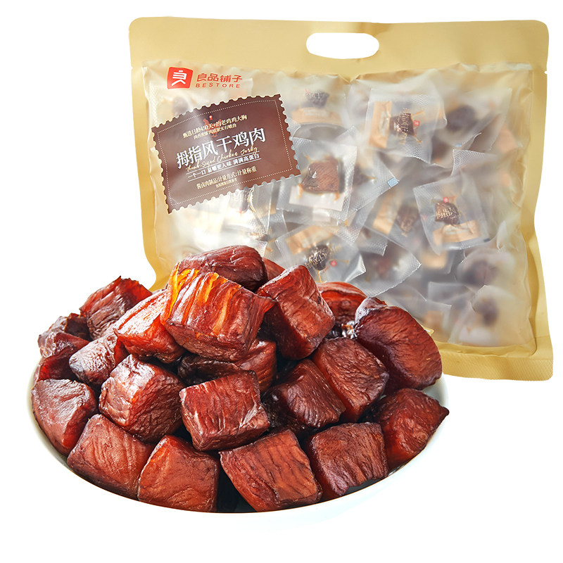 【良品铺子】拇指风干鸡肉500g