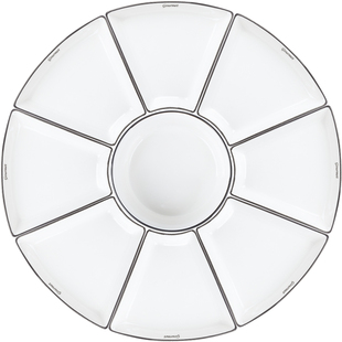 团圆拼盘餐具组合陶瓷盘子菜盘家用创意家庭聚餐圆桌火锅碗碟套装