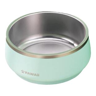 怡爪Pawaii狗食盆猫碗不锈钢防打翻防滑饭碗大中小型犬喝水盆狗碗